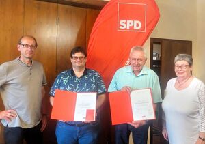 Dr. Heiko Schepperle 25-jährige und Karl-Heinz Dürr 50-jährige Mitglieds.